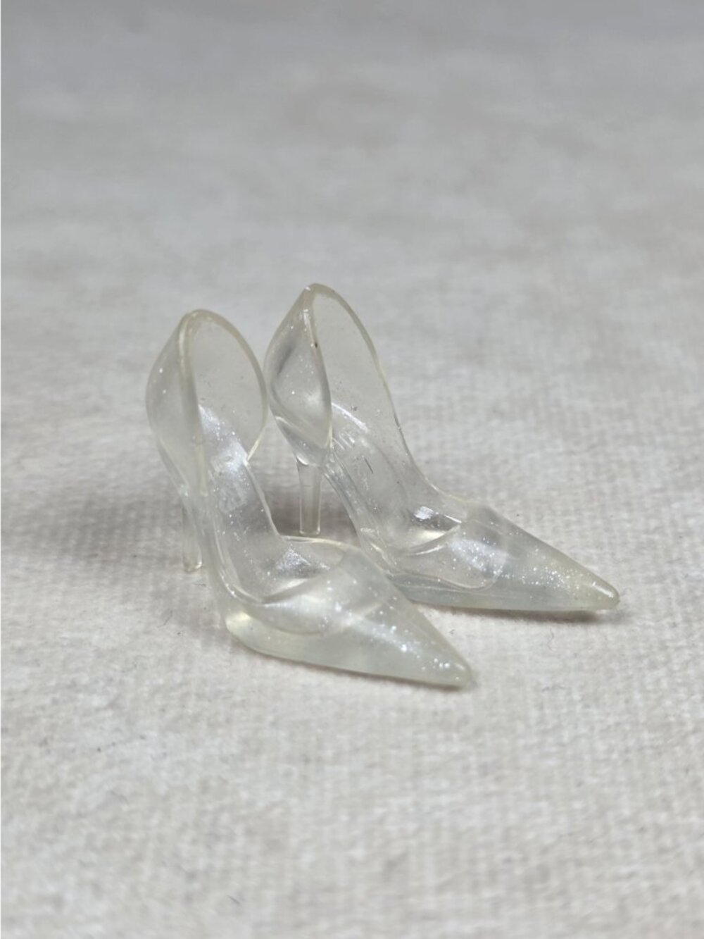 BARBIE HEELS MODEL MUSE CLEAR PUMPS POINTY-TOE LEFT RIGHT FEET STYLE DOLL SHOES